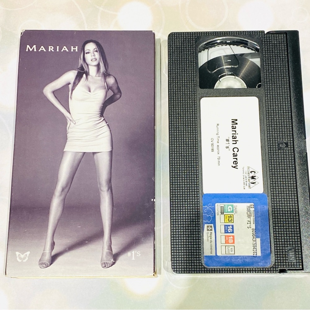 Vintage Mariah Carey #1’s VHS Tape Video Tape Videoclips